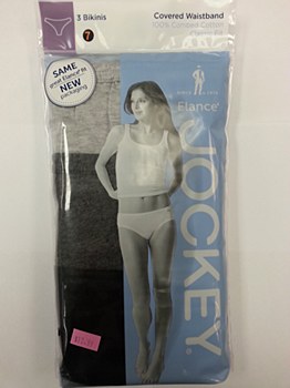 Jockey Elance Bikini  Heather Grey Assorted 3/pk