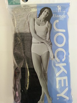Jockey Elance Briefs  Heather Grey Asst. 3/pk