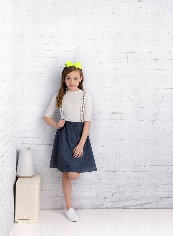 girls denim jumper