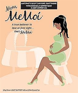 Memoi Maternity Light support pantyhose 30 deniar # 403