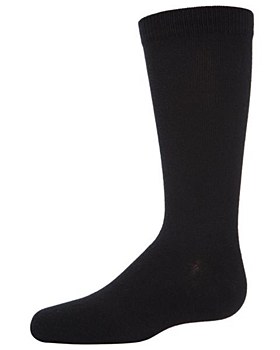 Memoi 3/pk Flat socks-Black-7-