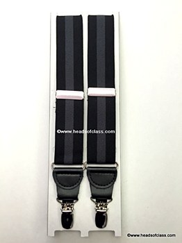 Mens Suspenders Blk/Grey