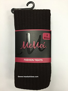 Memoi Cotton Ribbed Tights # MK-302