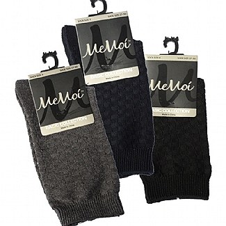 Memoi Boys Basket Weave Socks # MK-174