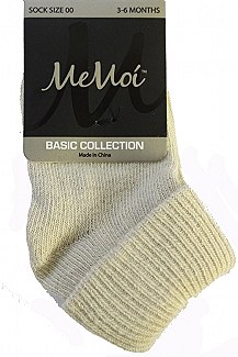 Memoi Basic Triple Roll Socks # MK-5058