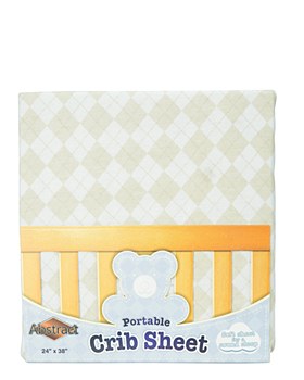 Argyle Design Portable Crib Sheet