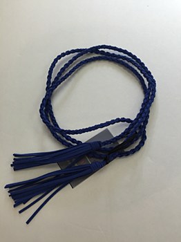 Rope Tassel Belt - Blue