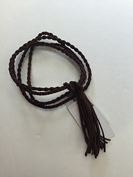 Rope Tassel Belt - Brown