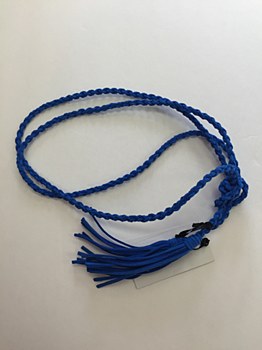 Rope Tassel Belt - Cobalt