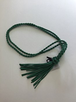 Rope Tassel Belt - Green