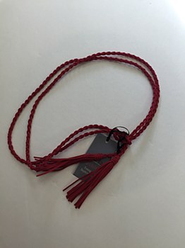 Rope Tassel Belt - Red