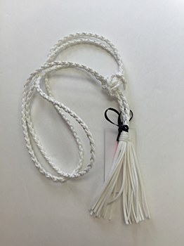 Rope Tassel Belt - White