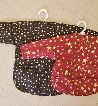 Smock Bib Star-Navy-S-