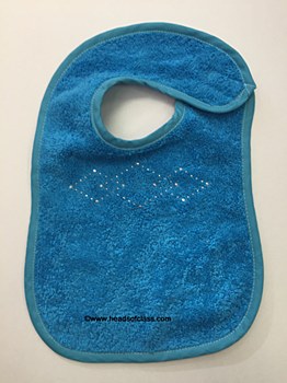 Terry Bib Small With Rhinestone Design