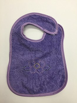 Terry Bib Small With Rhinestone Design