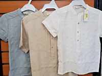 Boys Dress Shirt-Beige-18 Mont