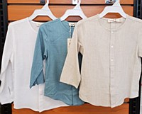 Boys Twill Shirt-Beige-18 Mont