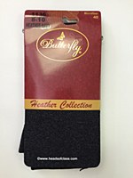 Butterfly Heather Microfiber Tights #1136