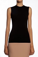 KIKI RIKI Mujeres Cuello Ancho 3/4 Manga Lycra Tela Shell 22591, Negro -, XS
