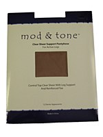 Mod & Tone Clear Sheer Suppor Pantyhose 12 Denier # 1220