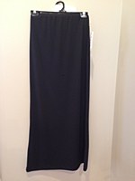 Monte Carlo Long Slinky Burberry tag Skirt Black # M-472