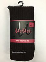 Memoi Cotton Ribbed Tights # MK-302