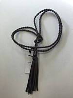 Rope Tassel Belt - Gray