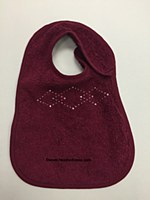 Terry Bib Small With Rhinestone Design