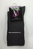 Violet Basic Solid Knee Socks