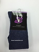 Violet Basic Solid Knee Socks