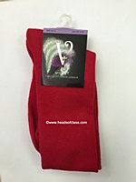 Violet Basic Solid Knee Socks