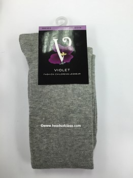 Violet Basic Solid Knee Socks