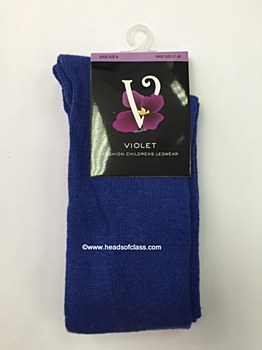 Violet Basic Solid Knee Socks