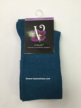 Violet Basic Solid Knee Socks