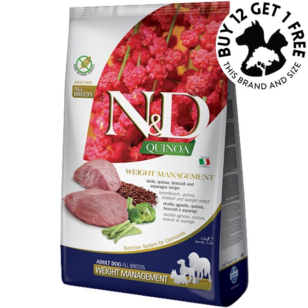 Farmina N&D Quinoa Weight Management Lamb 2.5kg