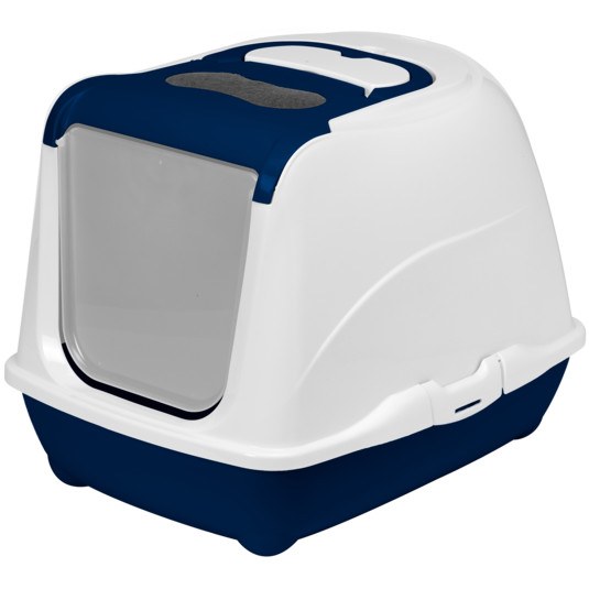 Moderna Flip Cat Litter Box Blue Large