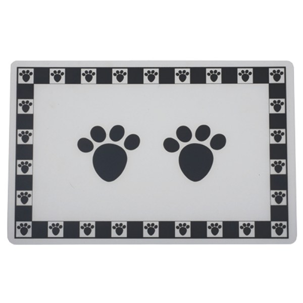 Pet Paws Placemat, Black