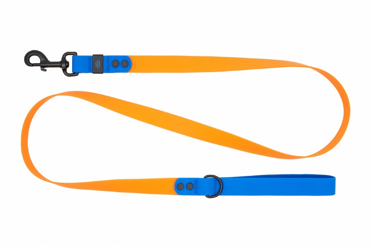 Waterproof Leash 3/4x5 Orange/Sapphire