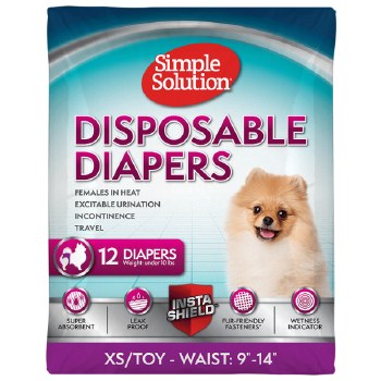 Disposable Female Diapers, Extra-small