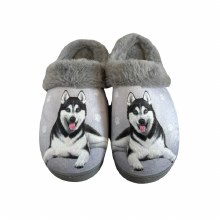 Slippers, Siberian Husky L/XL