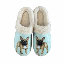 Slippers, French Bulldog L/XL