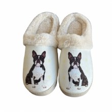 Slippers, Boston Terrier L/XL