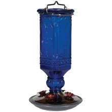 Blue Square Hummingbird Feeder 24oz