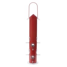 Red Metal Tube Feeder 1.5lb
