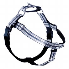 No Pull Harness, Reflective Black, Extra-large