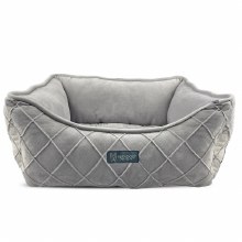 Grey Quilted Reversible Bed