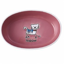 Silly Kitty Oval, Pink 6.25"