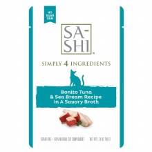 Bonito Tuna & Seabream Recipe, Case of 8, 50g Pouches