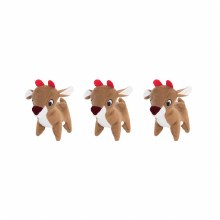 Holiday Miniz Reindeer, Pack of 3