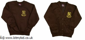 OMAKE R NECK SWEAT BRN 24